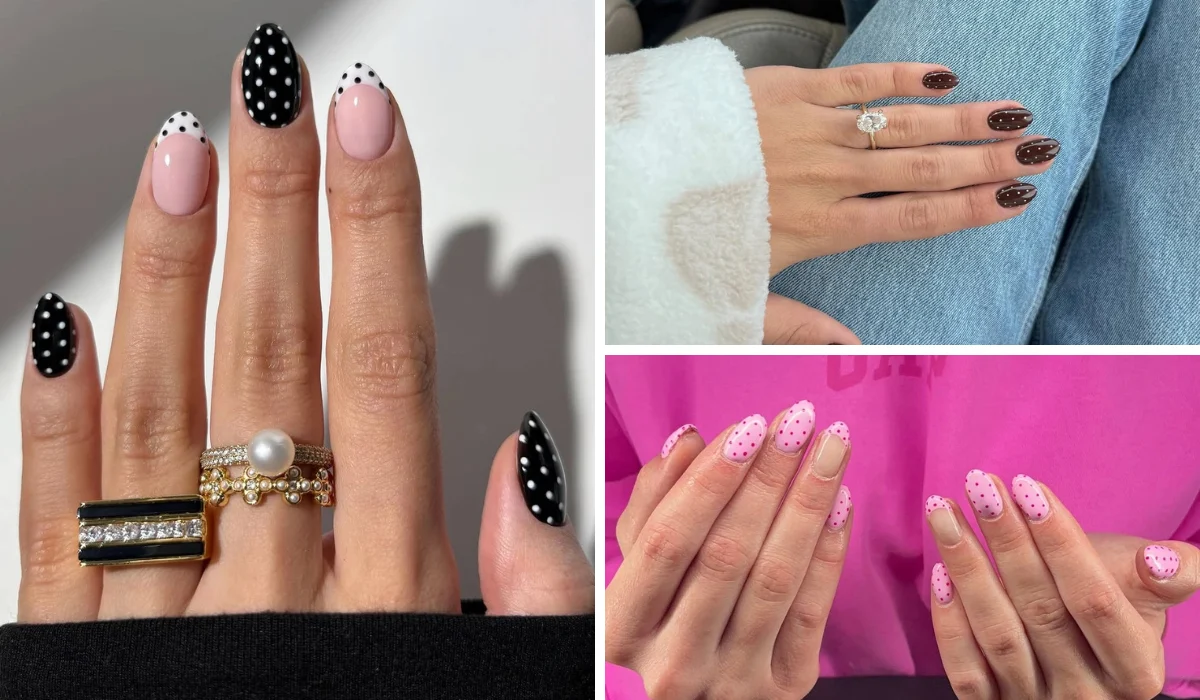 12 Polka Dot Nail Designs for Short Nails
