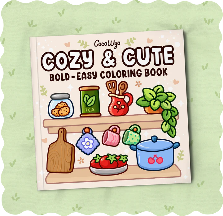 Cozy & Cute Coloring Book