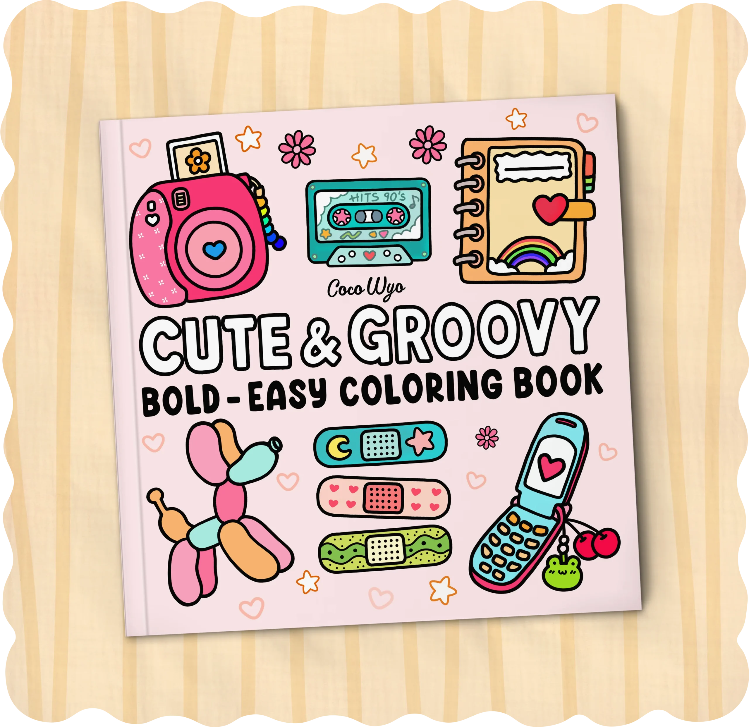 Cute & Groovy Coloring Book