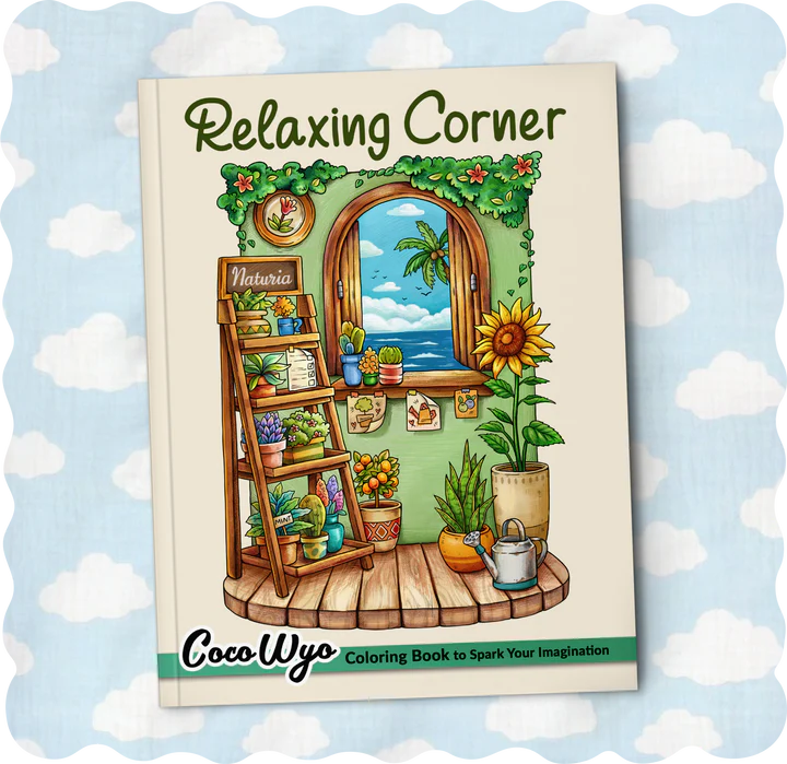 Relaxing Corner Coloring Book